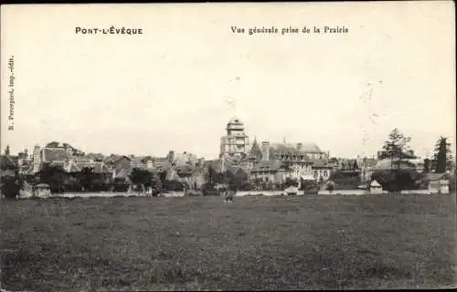 Ak Pont l'Évêque Calvados, Vue Générale