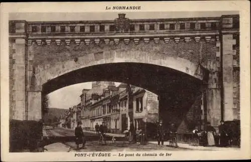 Ak Pont l'Évêque Calvados, Pont du Chemin de Fer