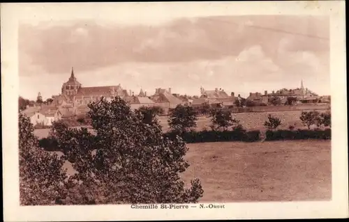 Ak Chemillé Saint Pierre Maine et Loire, Vue generale