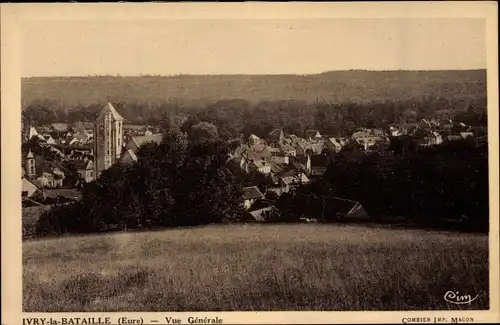 Ak Ivry la Bataille Eure, Vue Générale