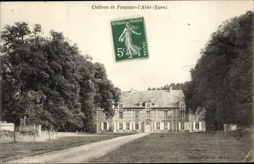 Ak Fontaine l´ Abbé Eure, Château