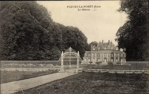 Ak Fleury la Forêt Eure, Le Château