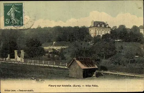 Ak Fleury sur Andelle Eure, Villa Félix