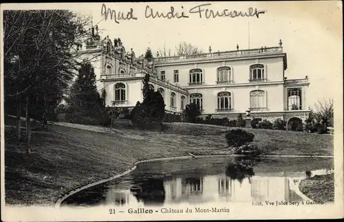Ak Gaillon Eure, Château du Mont Martin