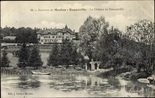 Ak Ecqueville Yvelines, Château de Romainville