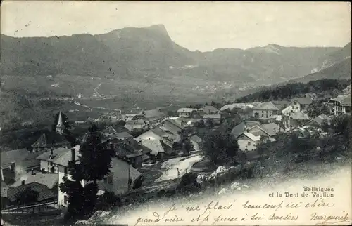 Ak Ballaigues Kanton Waadt, vue panoramique, Dent de Vaulion