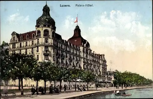 Ak Luzern Stadt Schweiz, Palace-Hotel