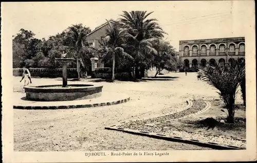 Ak Djibouti Dschibuti, Rond-Point de la Flace Lagarde