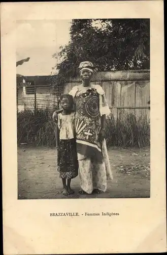 Ak Brazzaville Französisch Kongo, Femmes Indigenes