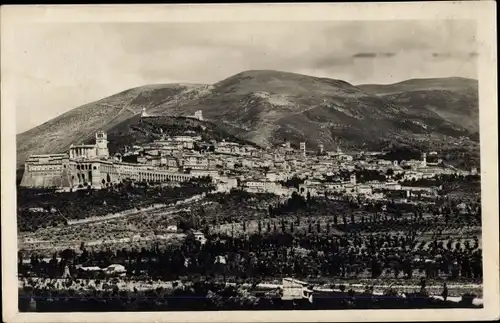 Ak Assisi Umbria, Panorama vom Ort