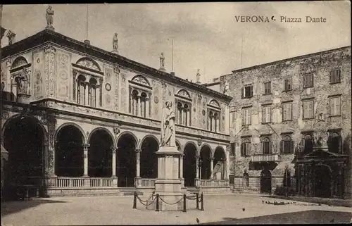 Ak Verona Veneto, Piazza Dante