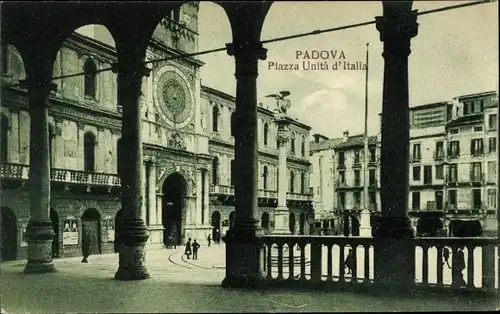 Ak Padova Padua Veneto, Piazza Unita d'Italia
