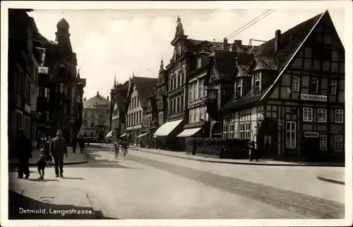 Ak Detmold in Nordrhein Westfalen, Langestraße