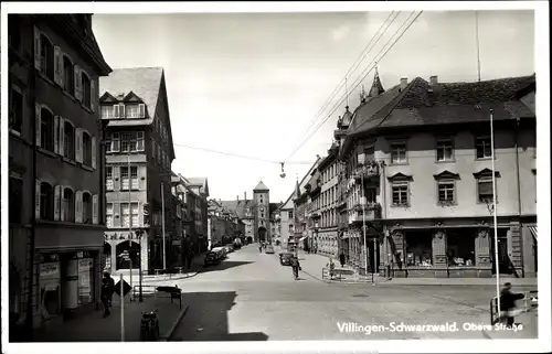 Ak Villingen Schwenningen im Schwarzwald, Obere Straße