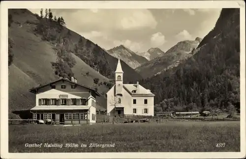 Ak Brandberg im Zillertal in Tirol, Gasthof Haisling