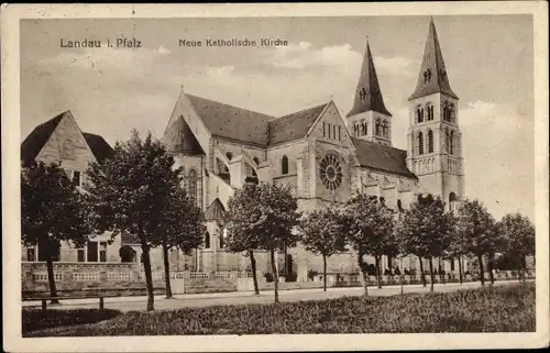 Ak Landau in der Pfalz, Neue Katholische Kirche