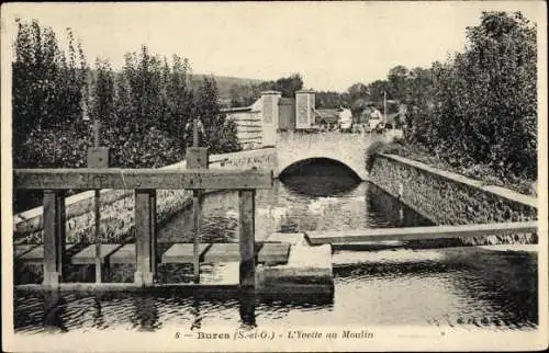 Ak Bures Essonne, L´Yvette au Moulin