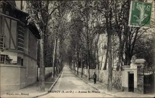 Ak Brunoy Essonne, Avenue Saint Hilaire