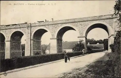 Ak Brunoy Essonne, Viaduc d´Épinay