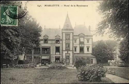 Ak Marlotte Seine et Marne, Hôtel de la Renaissance