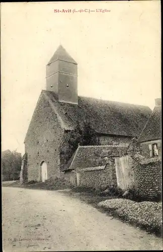 Ak Saint Avit Loir-et-Cher, L´Église