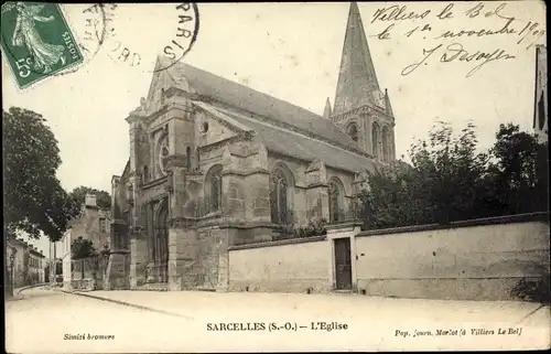 Ak Sarcelles Val d’Oise, L´Église