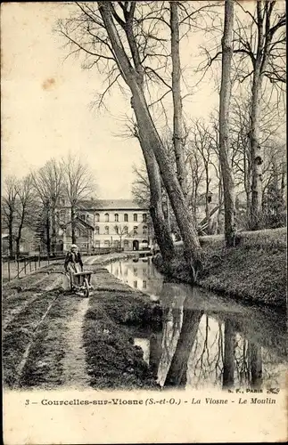 Ak Courcelles sur Viosne Val d´Oise, Le Moulin