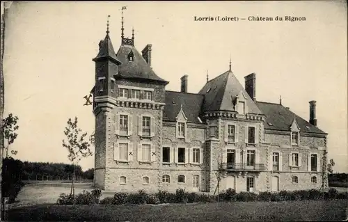 Ak Lorris Loiret, Chateau du Bignon