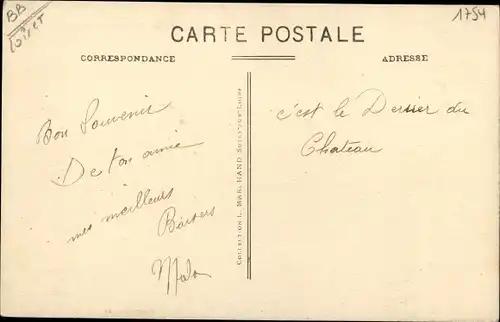 Ak Lorris Loiret, Chateau du Bignon