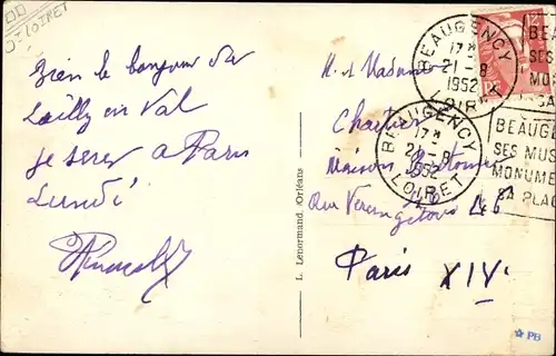 Ak Lailly en Val Loiret, Grande-Rue