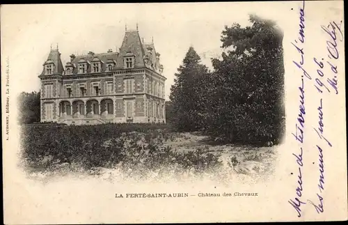 Ak La Ferté Saint Aubin Loiret, Chateau des Chevaux