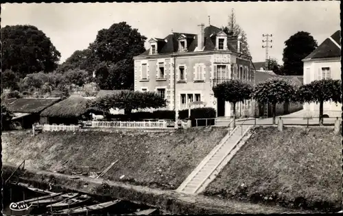 Ak Chateauneuf sur Sarthe Maine-et-Loire, Hotel de la Sarthe