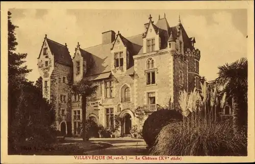 Ak Villeveque Maine et Loire, Le Chateau