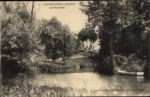 Ak Chateauneuf sur Sarthe Maine-et-Loire, Les Briostieres