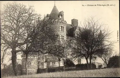 Ak Villeveque Maine et Loire, Le Chateau