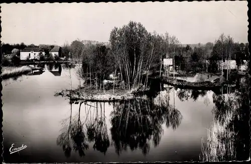 Ak Villeveque Maine et Loire, Les Bords du Loir