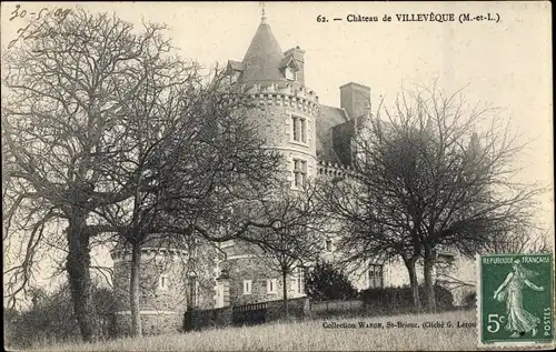 Ak Villeveque Maine et Loire, Le Chateau