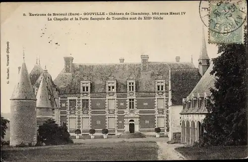 Ak Gouville Eure, Château de Chambray