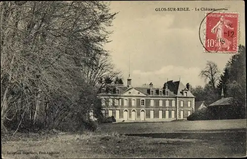 Ak Glos sur Risle Eure, Le Château