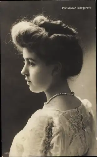 Ak Prinzessin Margaret von Schweden, Portrait