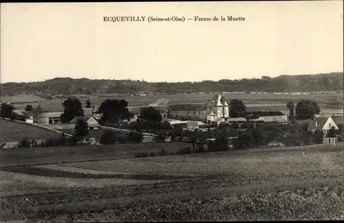 Ak Ecqueville Yvelines, Ferme de la Muette