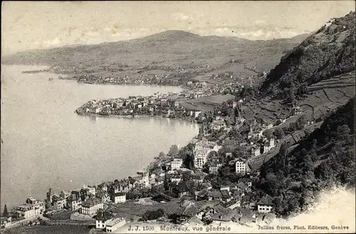 Ak Montreux Kanton Waadt Schweiz, Vue generale