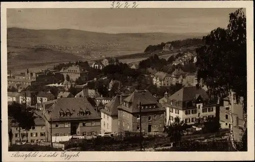 Ak Grünhain Beierfeld im Erzgebirge Sachsen, Teilansicht