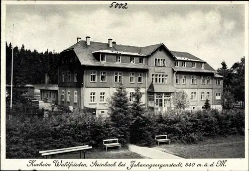 Ak Steinbach Johanngeorgenstadt im Erzgebirge, Kurheim Waldfrieden