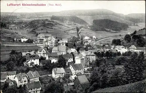 Ak Kleinschmalkalden Floh Seligenthal Thüringen, Panorama vom Ort