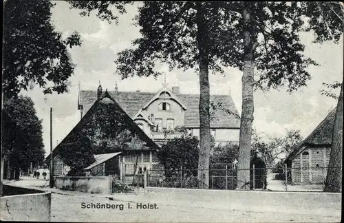 Ak Schönberg in Holstein, Straßenpartie