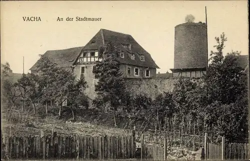 Ak Vacha Thüringen, An der Stadtmauer