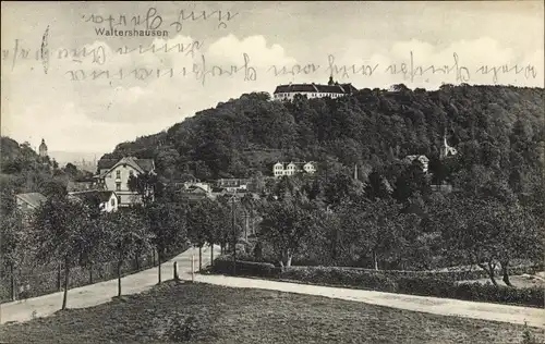 Ak Waltershausen in Thüringen, Panorama vom Ort