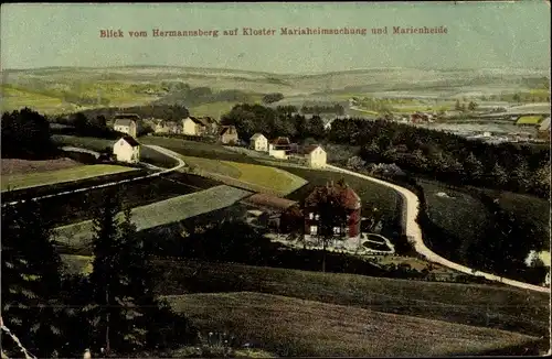 Ak Marienheide Oberbergischer Kreis, Blick vom Hermannsberg auf Kloster Mariaheimsuchung