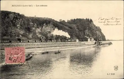 Ak Mauves sur Loire Loire-Atlantique, Les coteaux